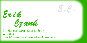 erik czank business card